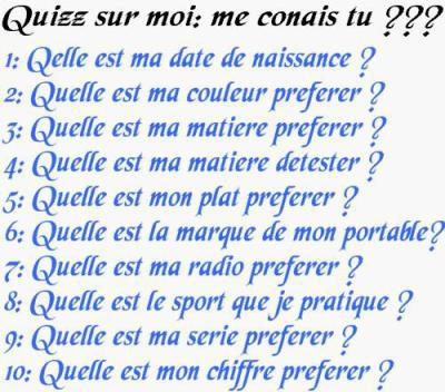 quelque question